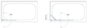 technical drawing sculpted bathscreen