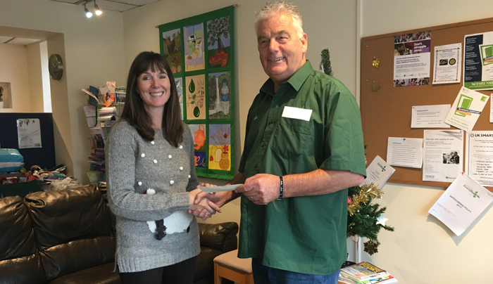 Lakes Bathrooms donates £2500 to Tewkesbury Foodbank