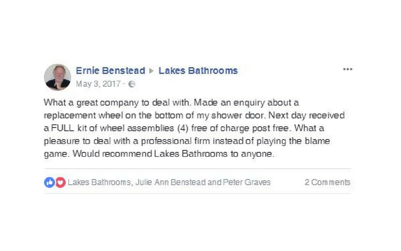 Lakes Bathrooms Customer Service Reviews 1