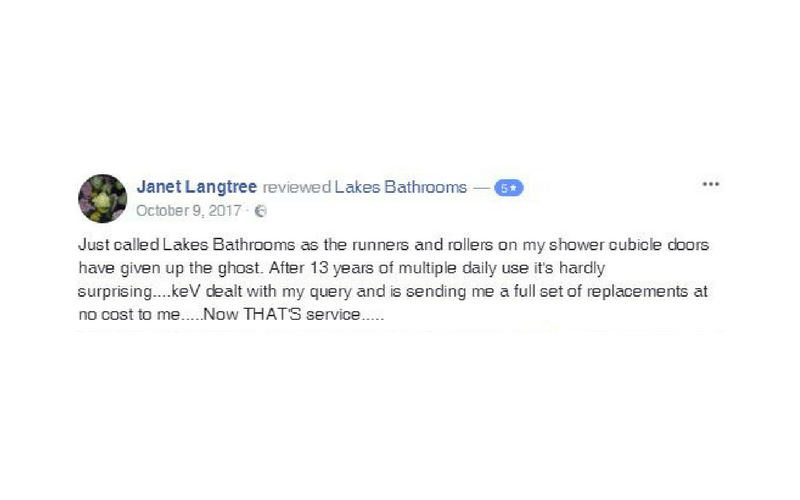 Lakes Bathrooms Customer Service Reviews 10