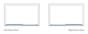 Semi-frameless low threshold slider door