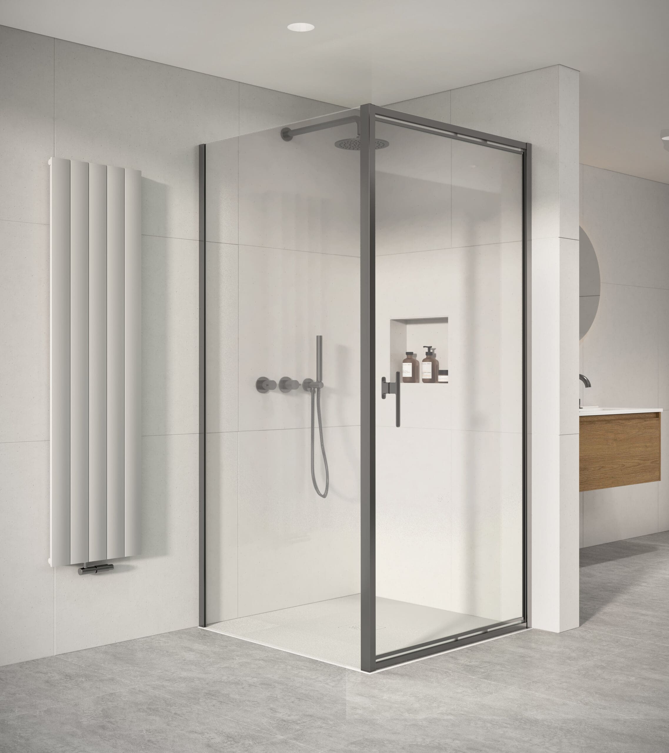 Self Close Infold Shower Door
