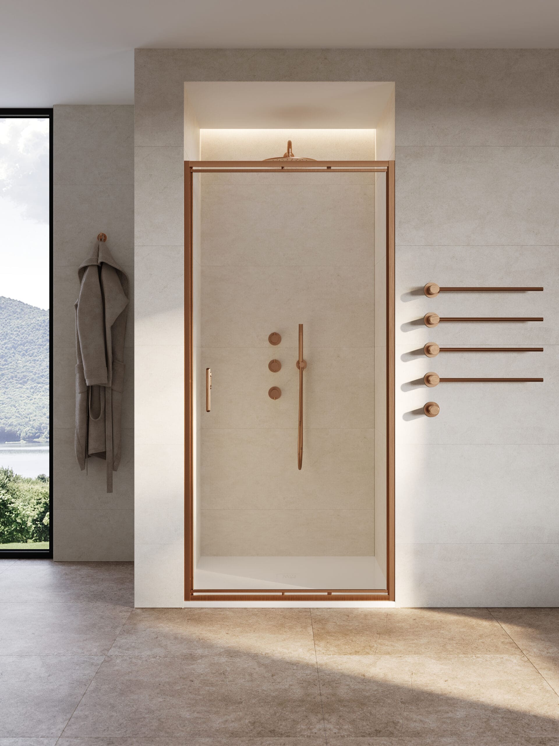 Self Close Infold Shower Door