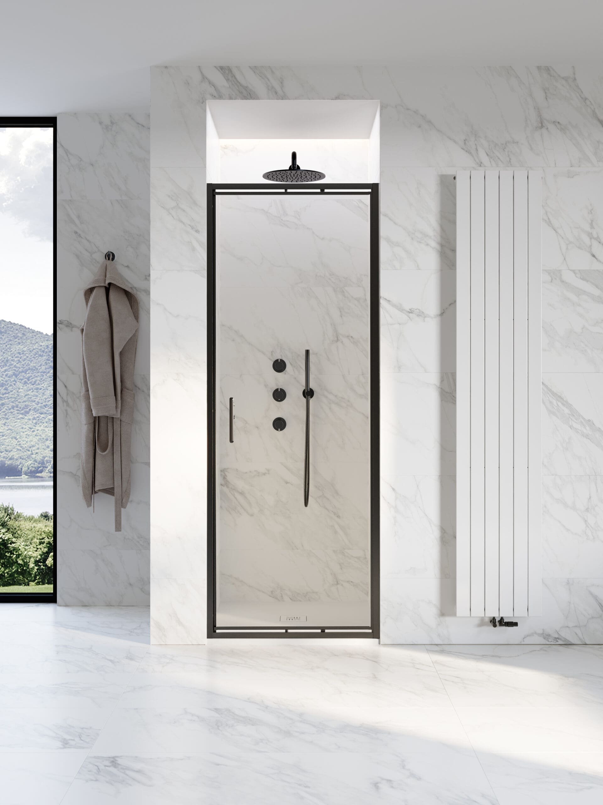 Self Close Infold Shower Door