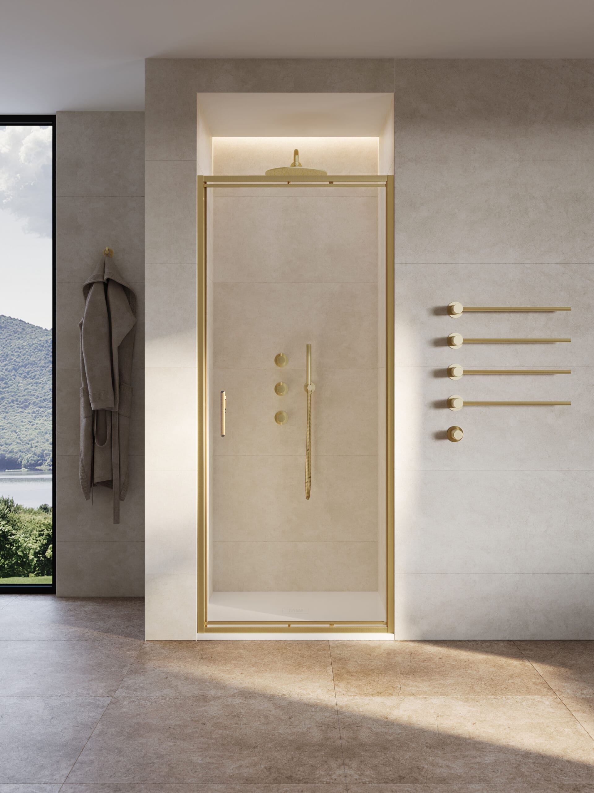 Self Close Infold Shower Door