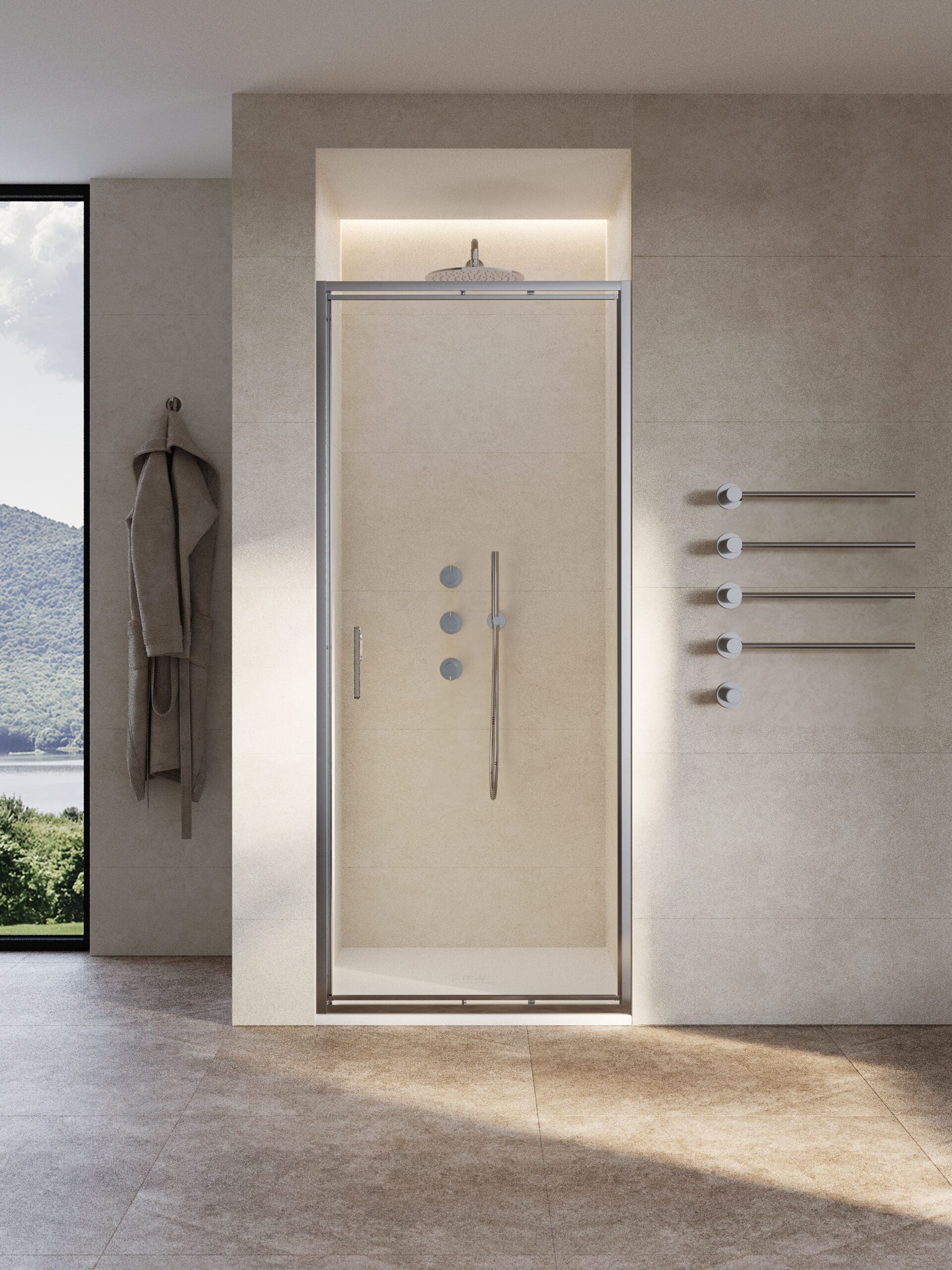 Self Close Infold Shower Door